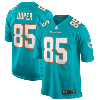 Men's Miami Dolphins Mark Duper Aqua Game Retired Player Jersey 01