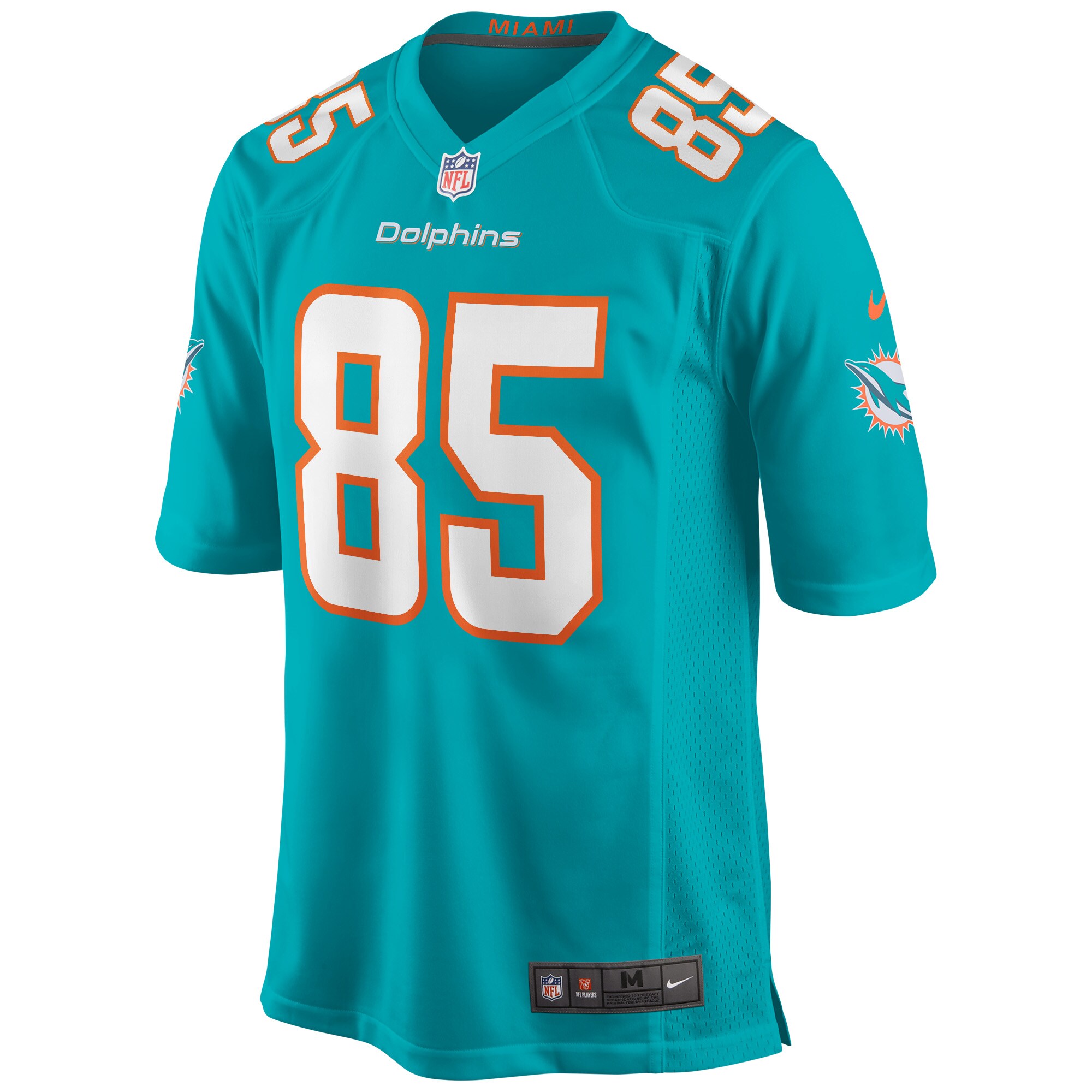 Men's Miami Dolphins Mark Duper Aqua Game Retired Player Jersey
