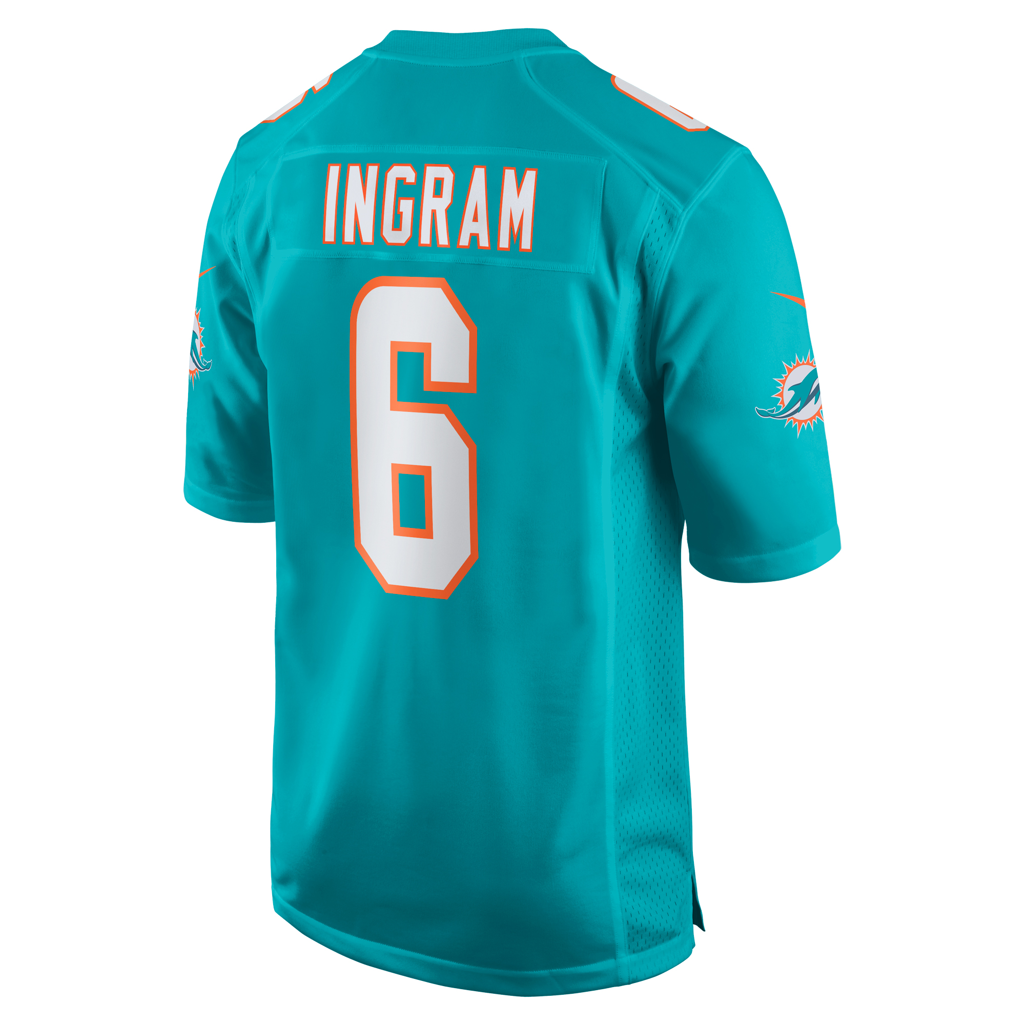 Men's Miami Dolphins Melvin Ingram Aqua Home Game Player Jersey