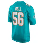 Men's Miami Dolphins Quinton Bell  Aqua Game Jersey