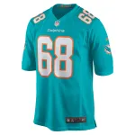 Men's Miami Dolphins Robert Hunt Aqua Game Jersey