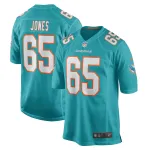 Men's Miami Dolphins Robert Jones Aqua Game Jersey