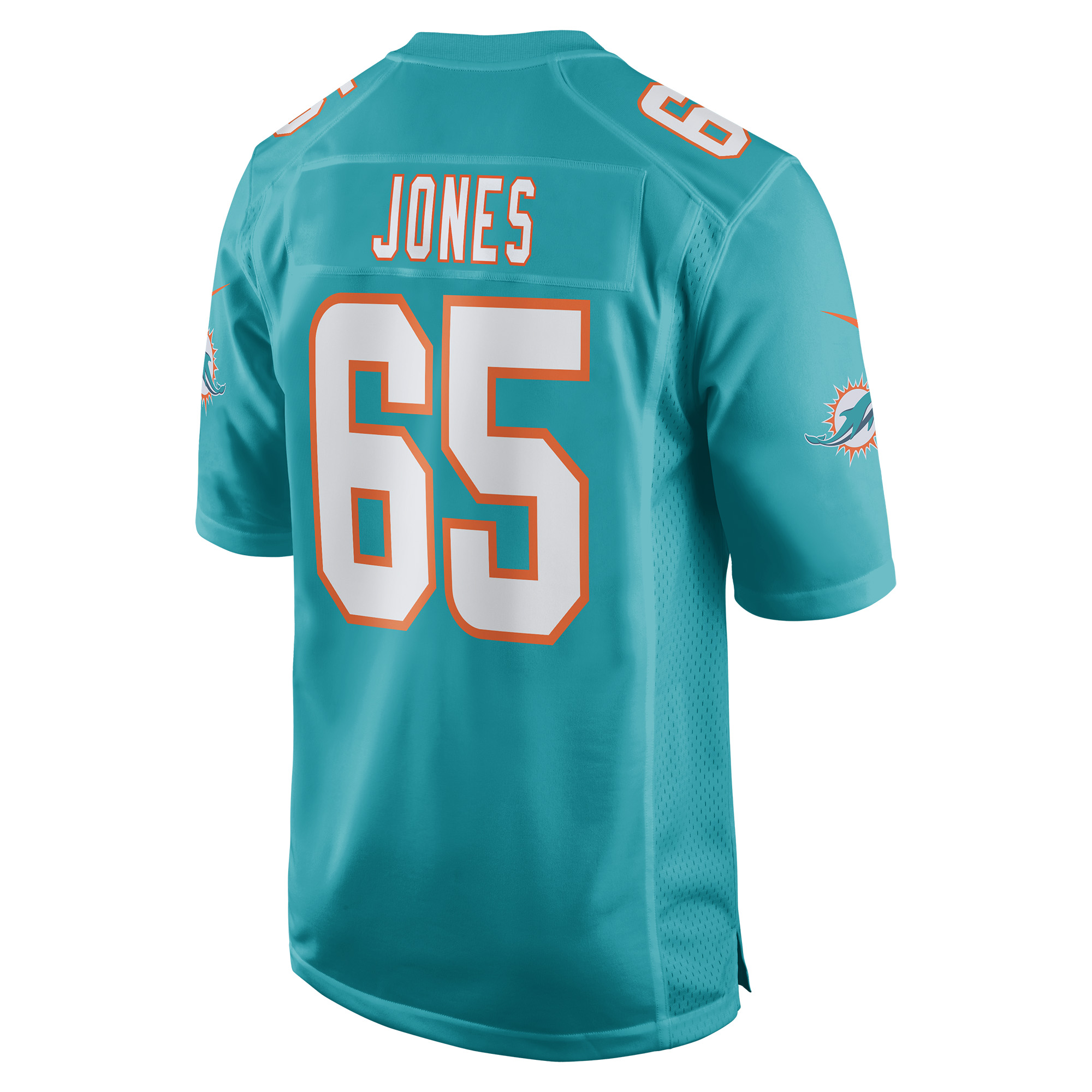 Men's Miami Dolphins Robert Jones Aqua Game Jersey