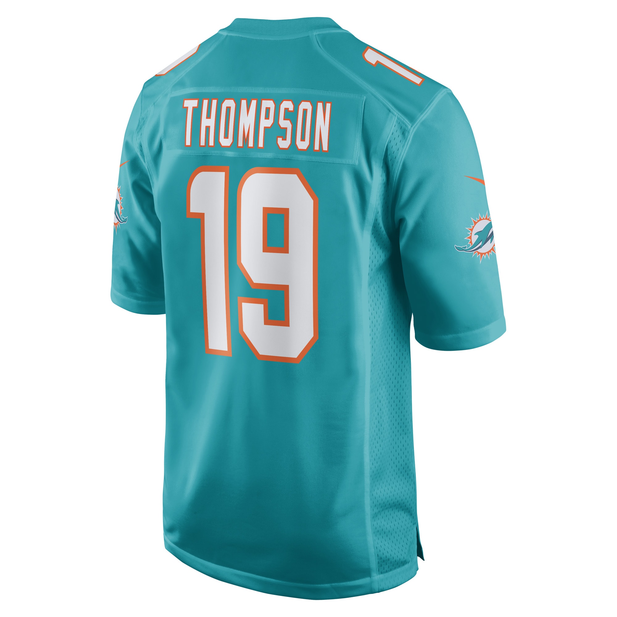 Men's Miami Dolphins Skylar Thompson Aqua Game Player Jersey