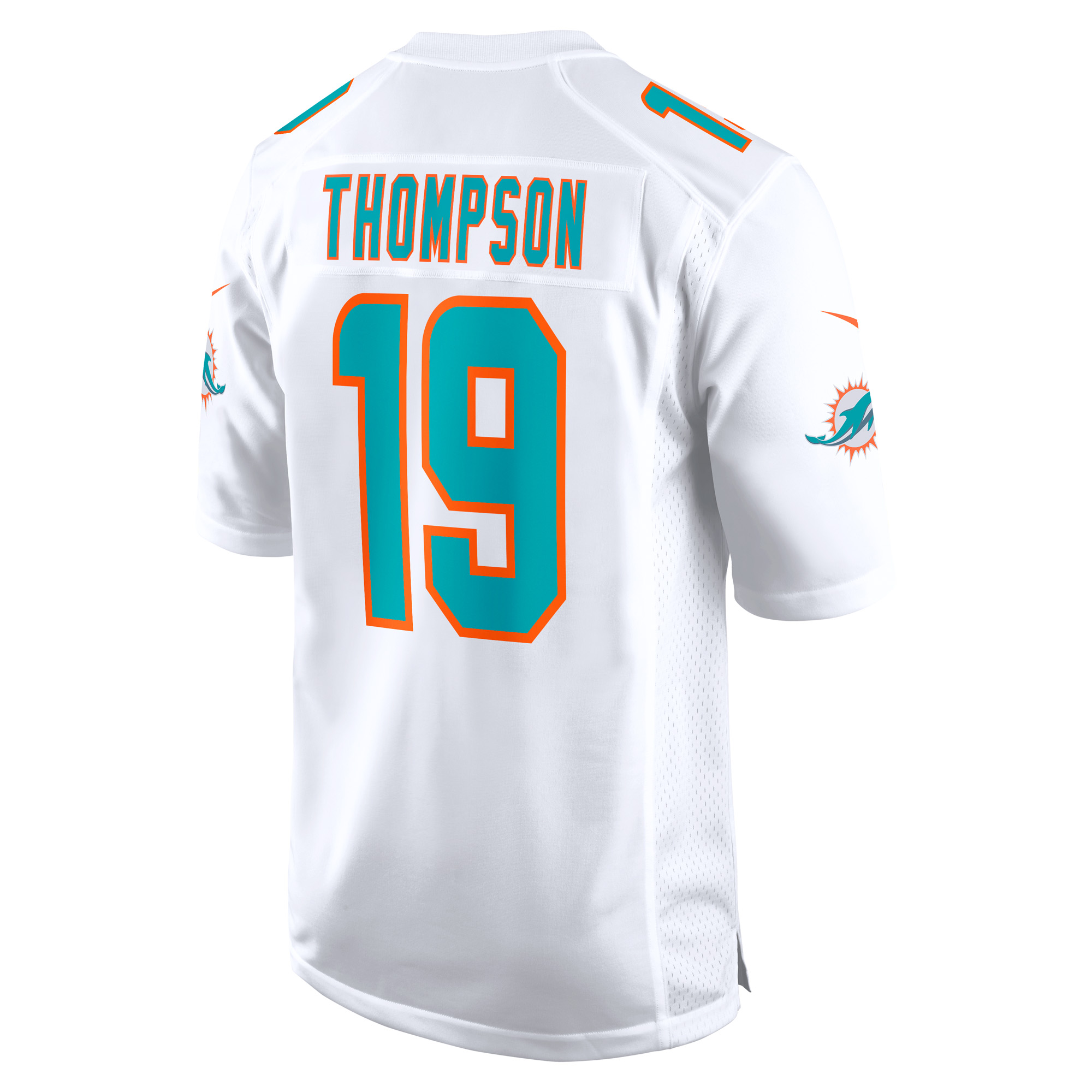 Men's Miami Dolphins Skylar Thompson White Game Player Jersey