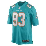Men's Miami Dolphins Trey Flowers Aqua Game Player Jersey