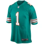 Men's Miami Dolphins Tua Tagovailoa Aqua Alternate Game Jersey