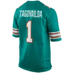 Men's Miami Dolphins Tua Tagovailoa Aqua Alternate Game Jersey
