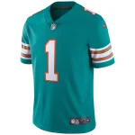 Men's Miami Dolphins Tua Tagovailoa Aqua Alternate Vapor Limited Jersey