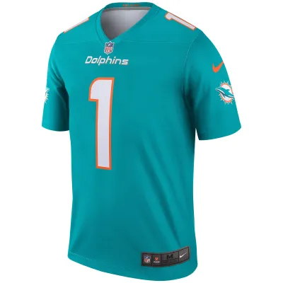Men's Miami Dolphins Tua Tagovailoa Aqua Legend Jersey 02