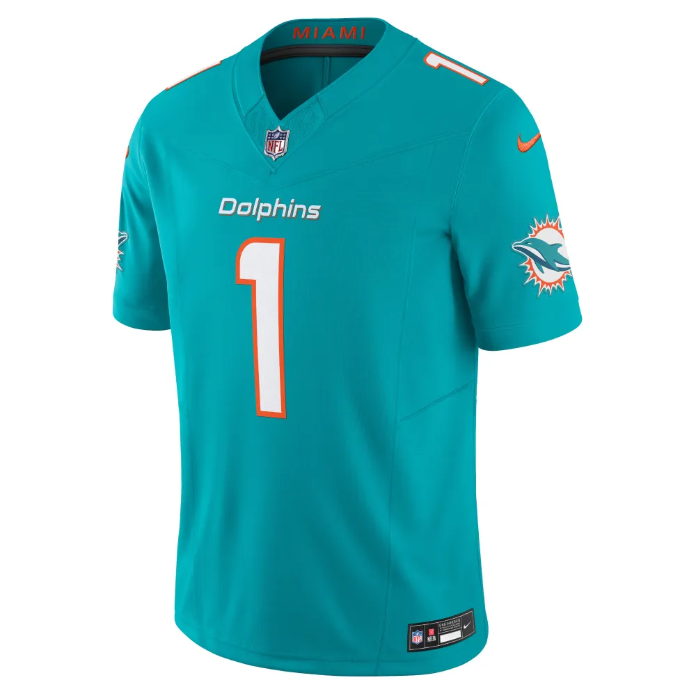 Men's Miami Dolphins Tua Tagovailoa Aqua Vapor F.U.S.E. Limited Jersey