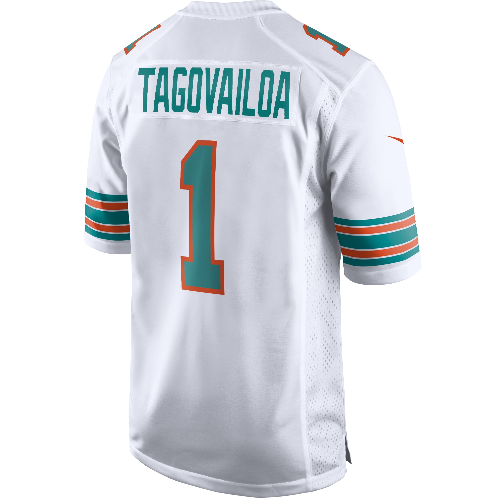 Men's Miami Dolphins Tua Tagovailoa White 2nd Alternate Game Jersey