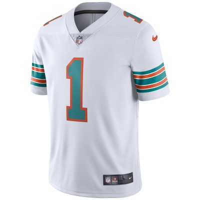 Men's Miami Dolphins Tua Tagovailoa White 2nd Alternate Vapor Limited Jersey 02