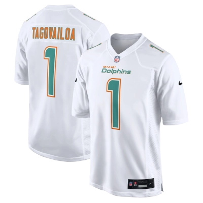 Men's Miami Dolphins Tua Tagovailoa White Fashion Game Jersey 01