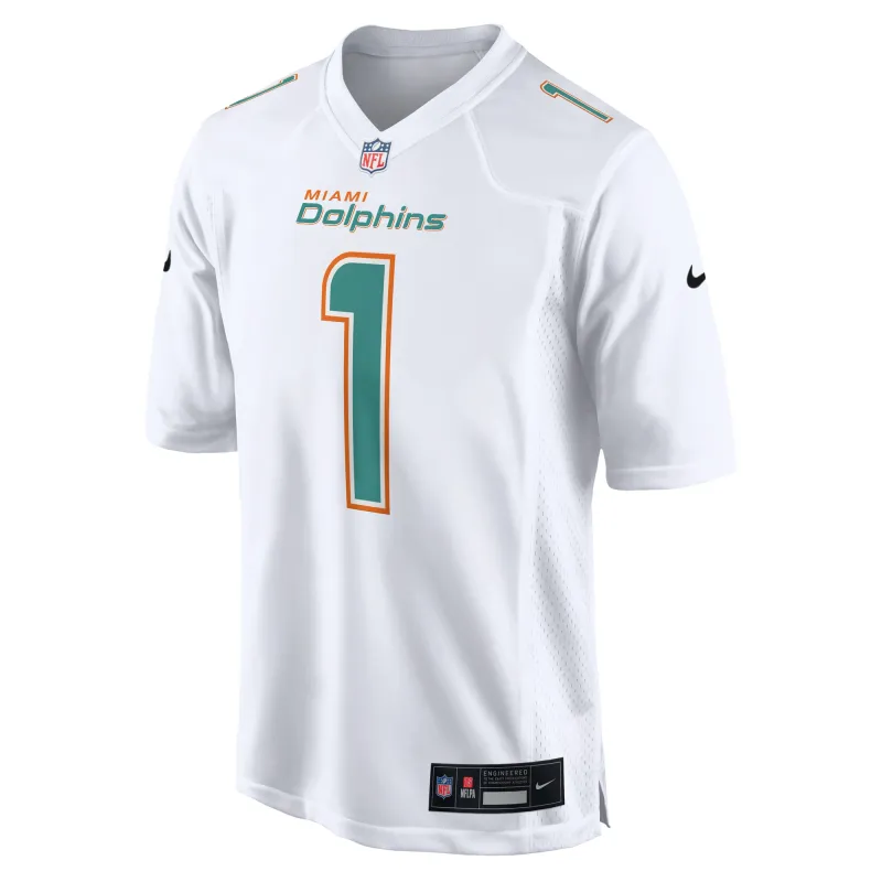 Men's Miami Dolphins Tua Tagovailoa White Fashion Game Jersey