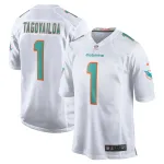 Men's Miami Dolphins Tua Tagovailoa White Game Jersey
