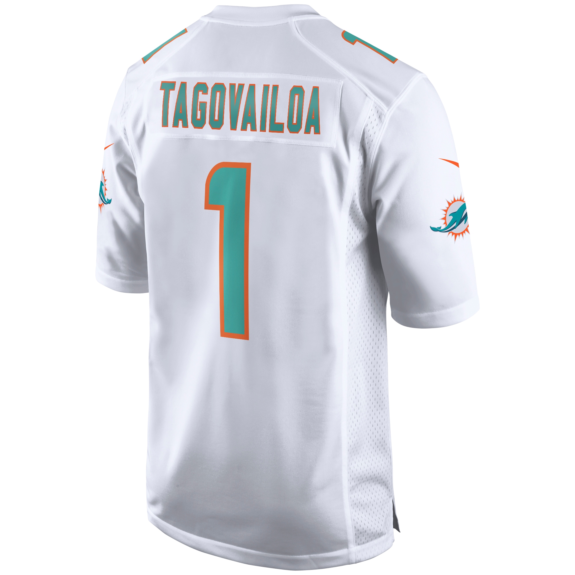 Men's Miami Dolphins Tua Tagovailoa White Game Jersey