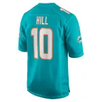 Men's Miami Dolphins Tyreek Hill Aqua Game Jersey