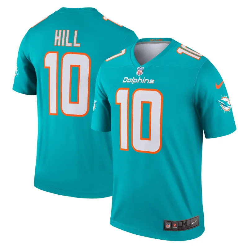 Men's Miami Dolphins Tyreek Hill Aqua Legend Jersey