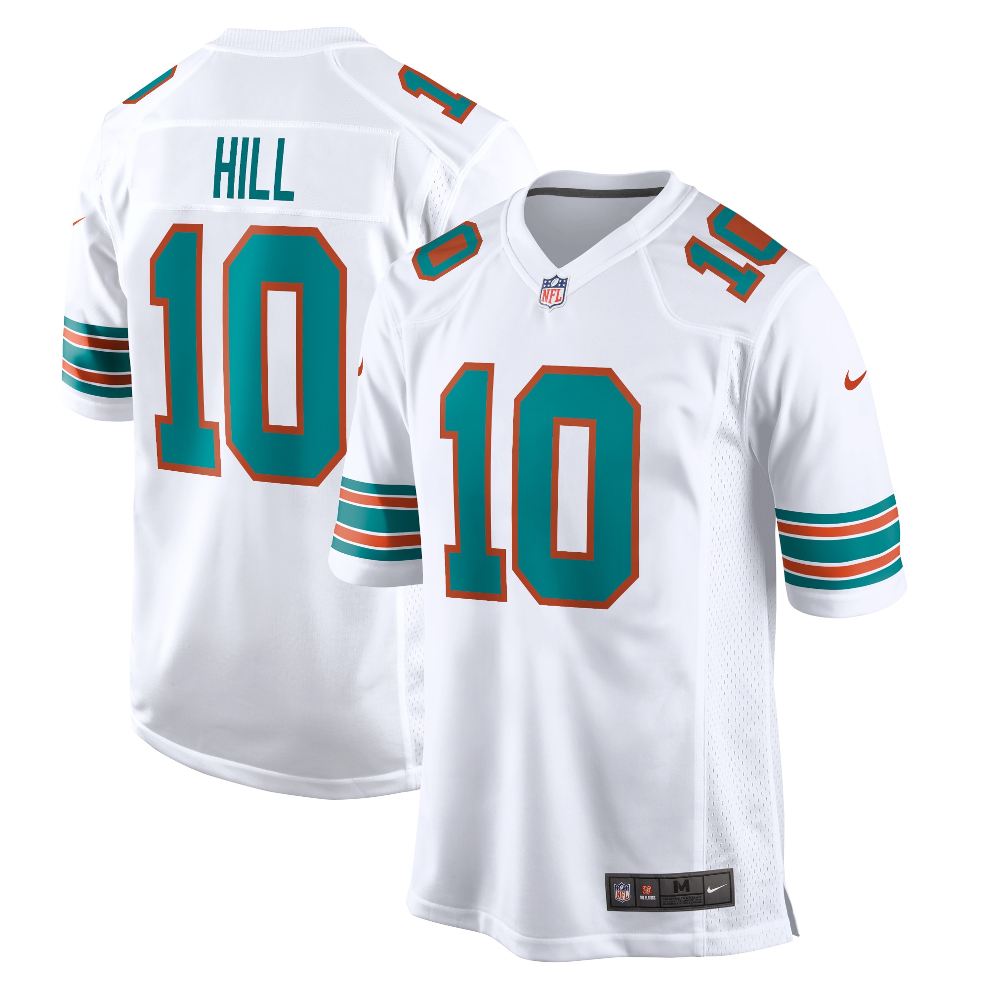 Men's Miami Dolphins Tyreek Hill White Alternate Game Jersey