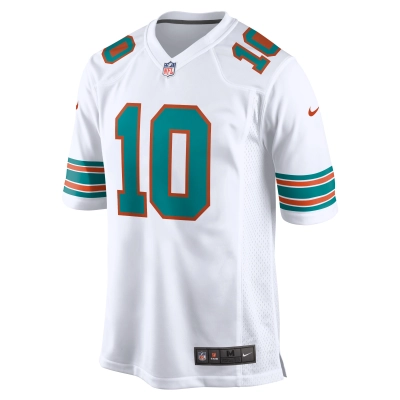 Men's Miami Dolphins Tyreek Hill White Alternate Game Jersey 02