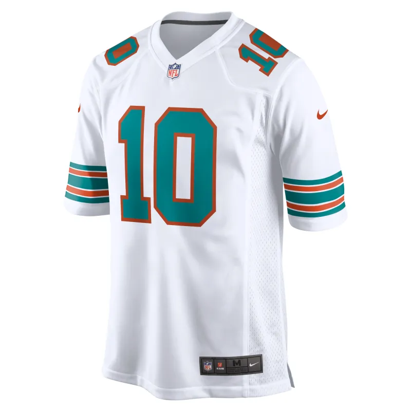 Men's Miami Dolphins Tyreek Hill White Alternate Game Jersey