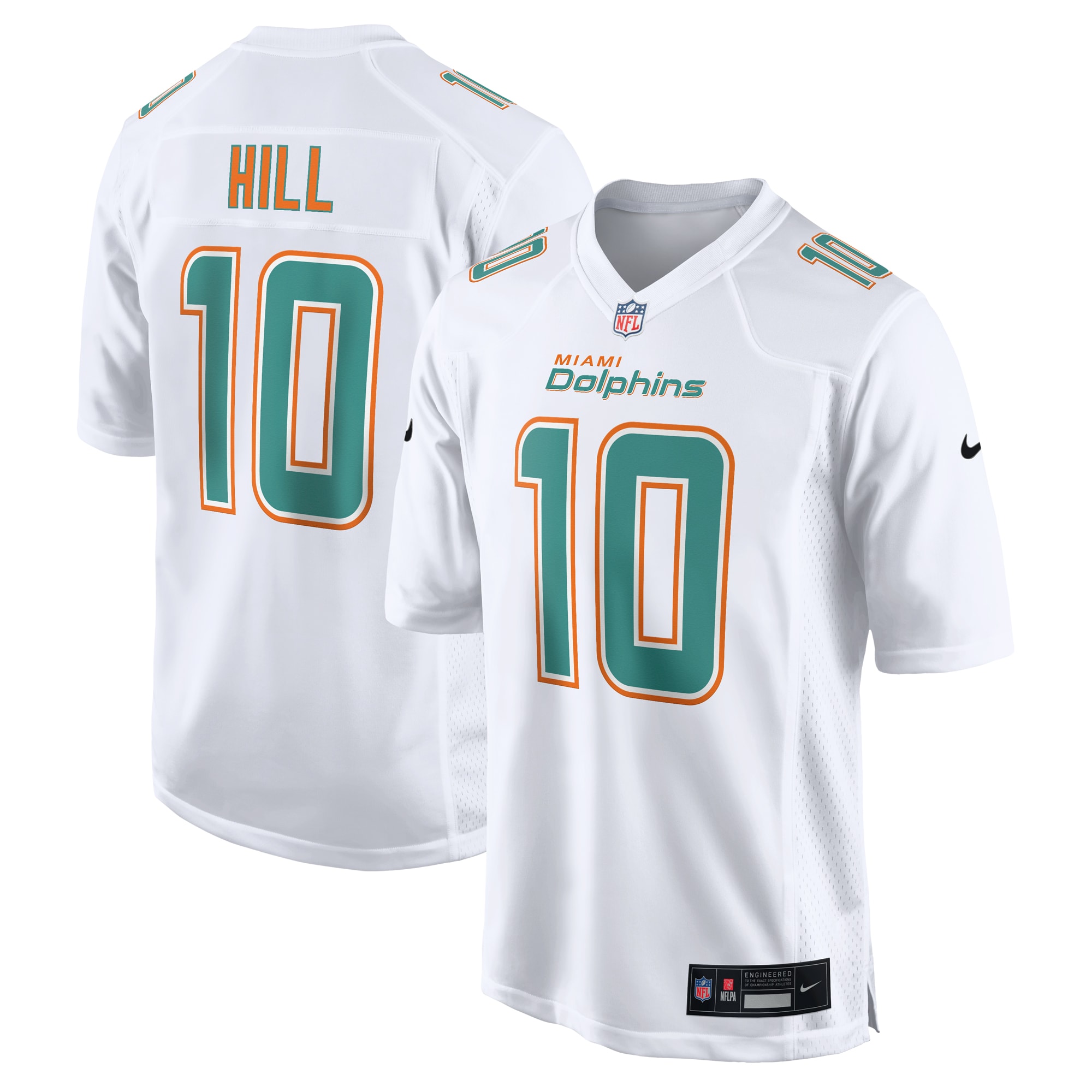 Men's Miami Dolphins Tyreek Hill White Fashion Game Jersey