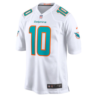Men's Miami Dolphins Tyreek Hill White Game Jersey 02