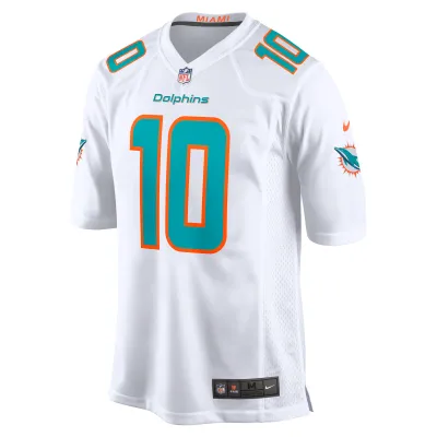 Men's Miami Dolphins Tyreek Hill White Game Jersey 02