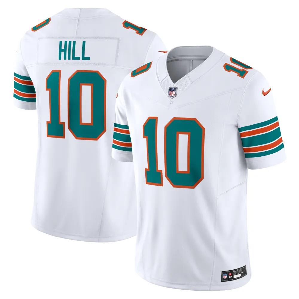Men's Miami Dolphins Tyreek Hill White Vapor F.U.S.E. Limited Jersey