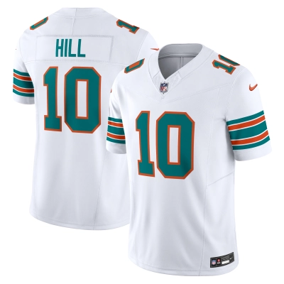 Men's Miami Dolphins Tyreek Hill White Vapor F.U.S.E. Limited Jersey 01