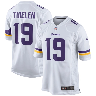 Men's Minnesota Vikings White Game Jersey 01