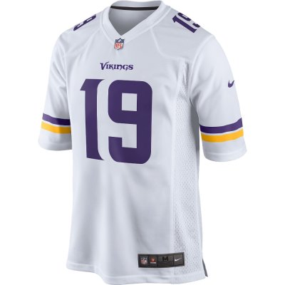 Men's Minnesota Vikings White Game Jersey 02