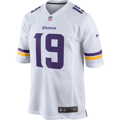 Men's Minnesota Vikings White Game Jersey 02