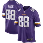 Men's Minnesota Vikings Alan Page Purple Game Retired Player Jersey