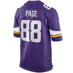 Men's Minnesota Vikings Alan Page Purple Game Retired Player Jersey