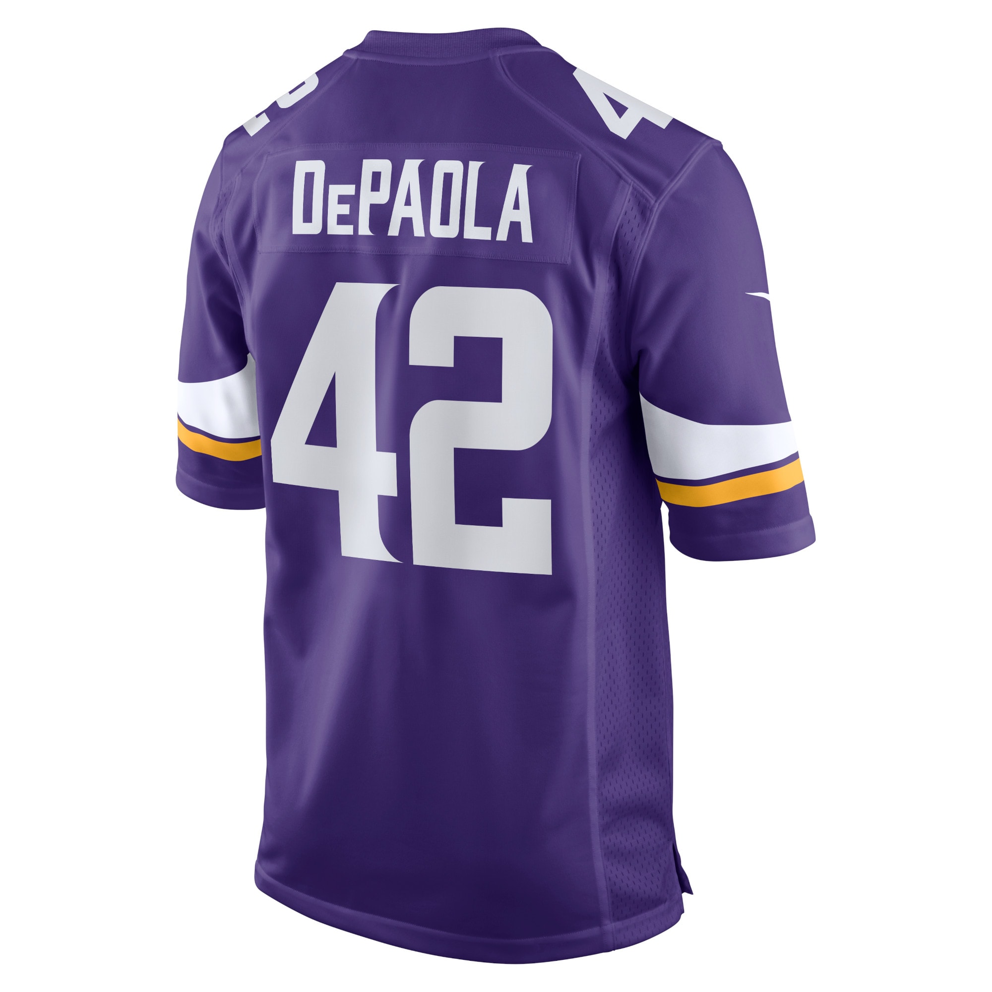 Men's Minnesota Vikings Andrew DePaola Purple Game Jersey