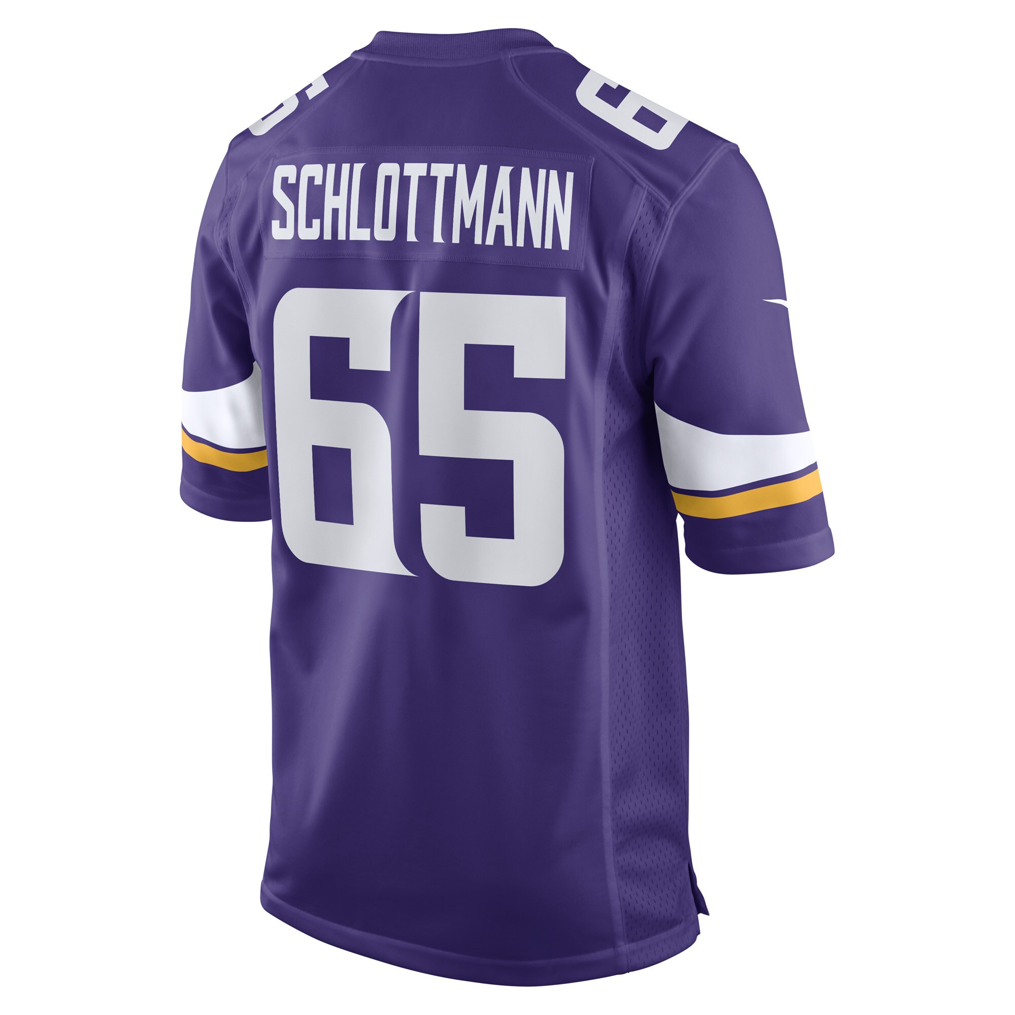 Men's Minnesota Vikings Austin Schlottmann Purple Game Player Jersey