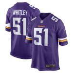 Men's Minnesota Vikings Benton Whitley Purple Home Game Player Jersey