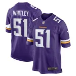 Men's Minnesota Vikings Benton Whitley Purple Home Game Player Jersey