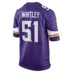 Men's Minnesota Vikings Benton Whitley Purple Home Game Player Jersey