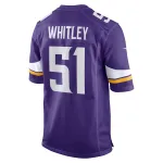 Men's Minnesota Vikings Benton Whitley Purple Home Game Player Jersey
