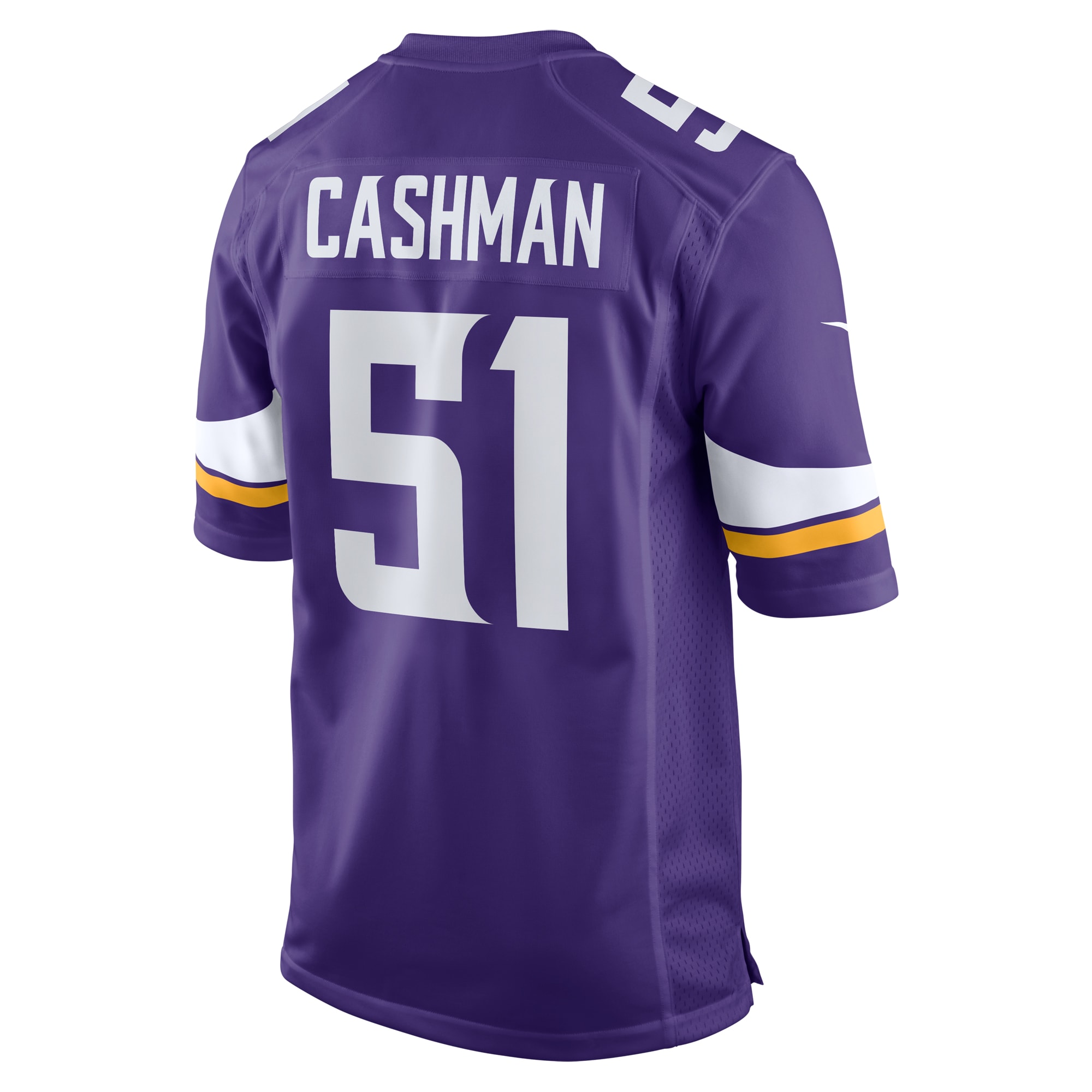 Men's Minnesota Vikings Blake Cashman Purple Team Game Jersey