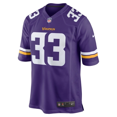 Men's Minnesota Vikings Brian Asamoah Purple Player Game Jersey 02