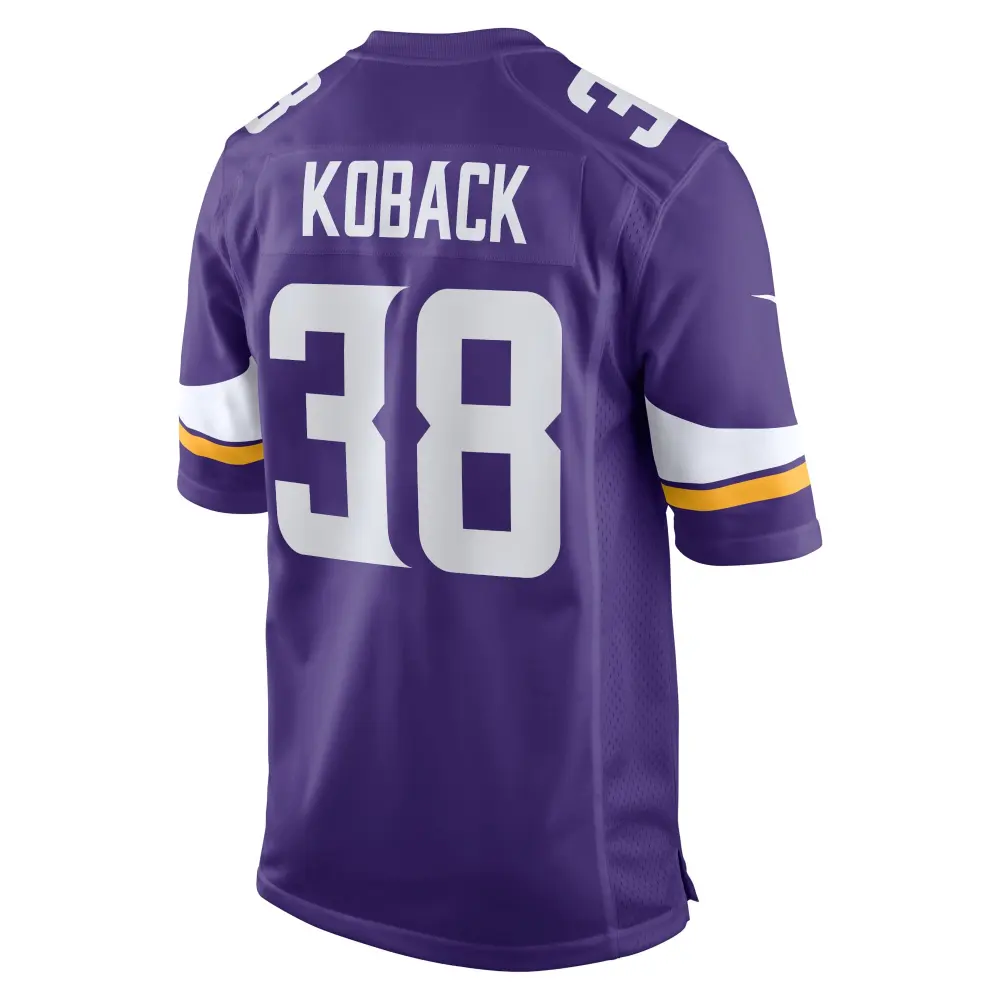 Men's Minnesota Vikings Bryant Koback Purple Home Game Player Jersey