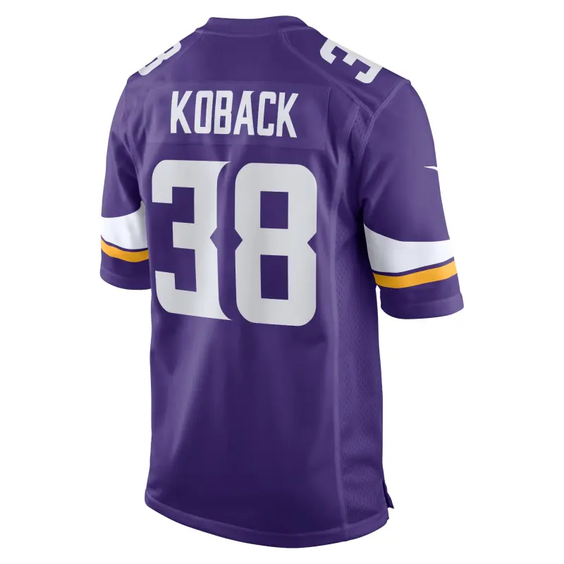 Men's Minnesota Vikings Bryant Koback Purple Home Game Player Jersey