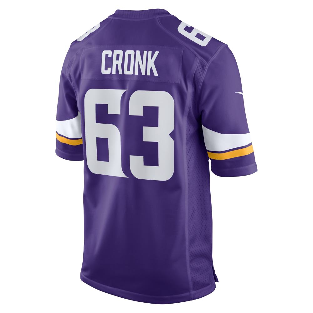 Men's Minnesota Vikings Coy Cronk  Purple Team Game Jersey