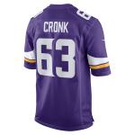 Men's Minnesota Vikings Coy Cronk  Purple Team Game Jersey