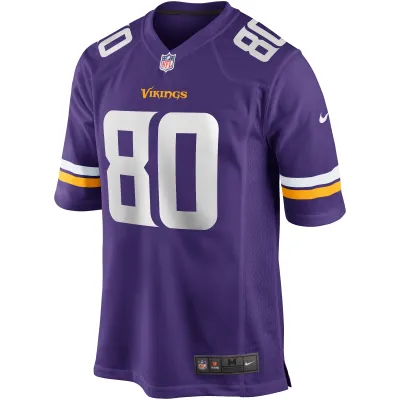 Men's Minnesota Vikings Cris Carter Purple Game Retired Player Jersey 02