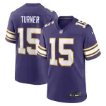 Men's Minnesota Vikings Dallas Turner  Purple Alternate Game Jersey